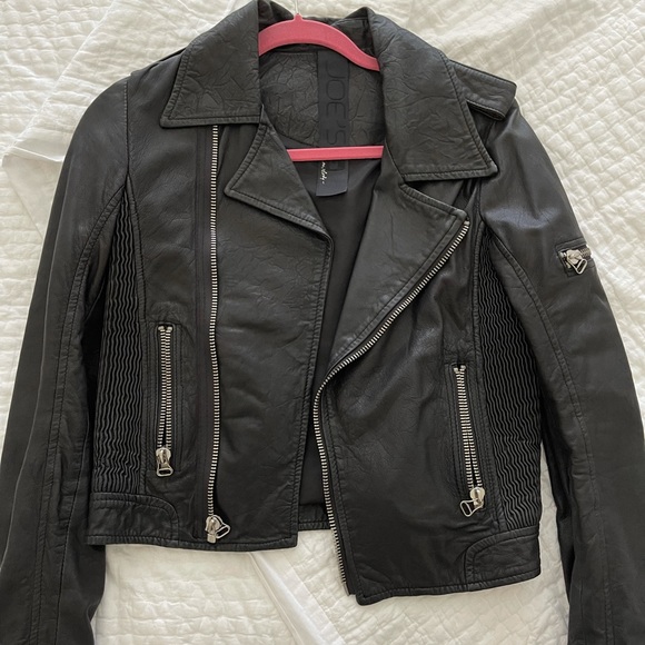 Joe’s Jeans Sheepskin Leather Jacket - Picture 1 of 13
